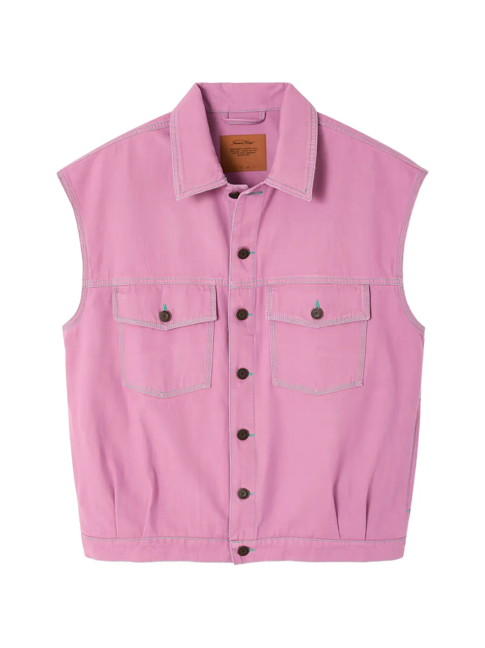 American Vintage sleeveless button-down jacket - Rosa