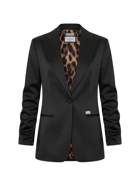 Philipp Plein cady ruched-sleeve blazer