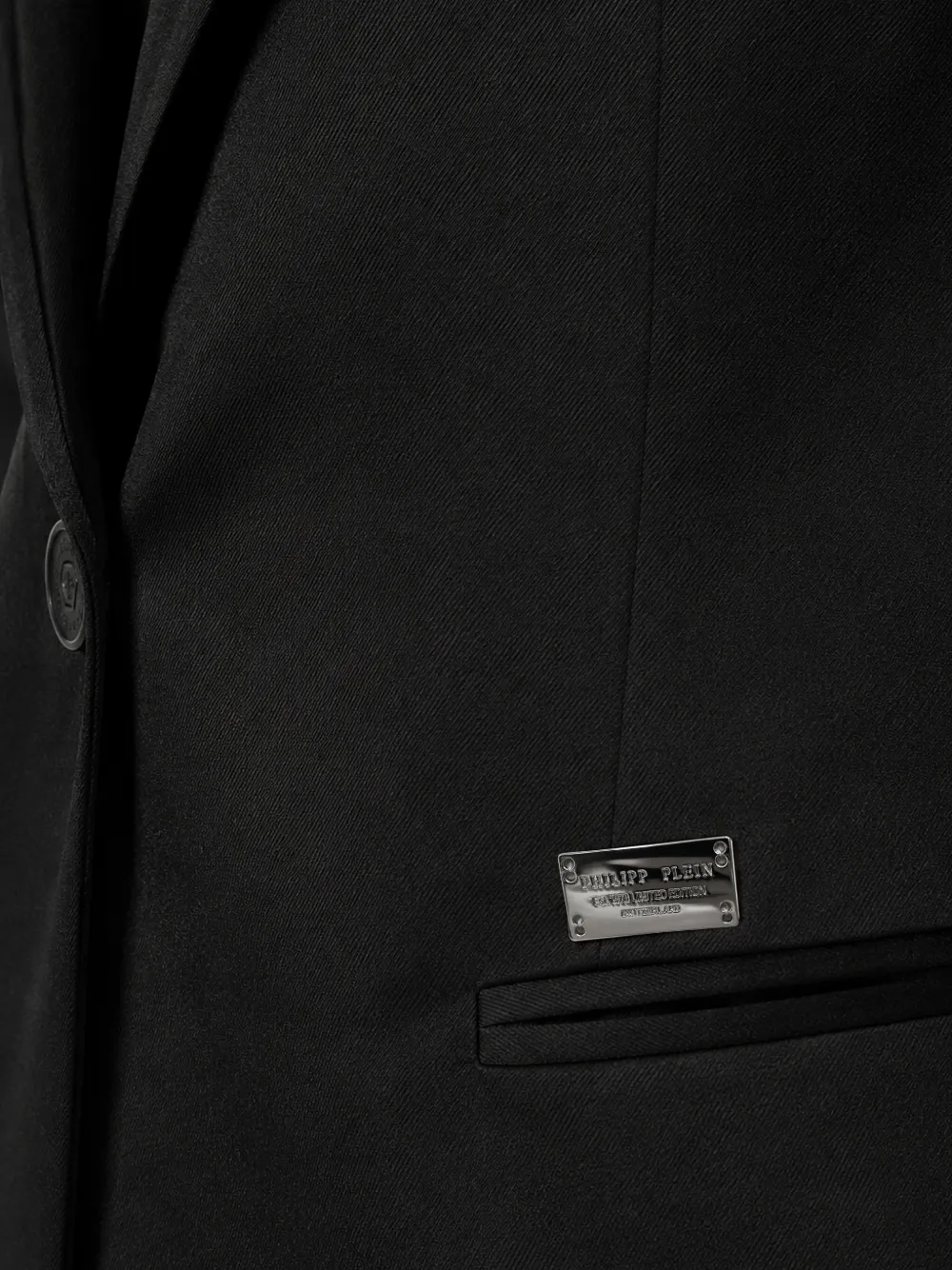 Philipp Plein Cady blazer met ruchemouwen Zwart