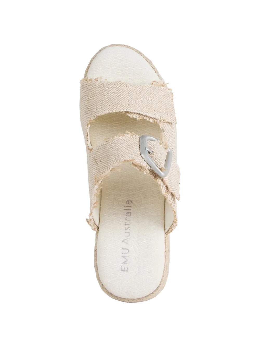 EMU AUSTRALIA Ayers frayed buckle-fastening sandals Beige