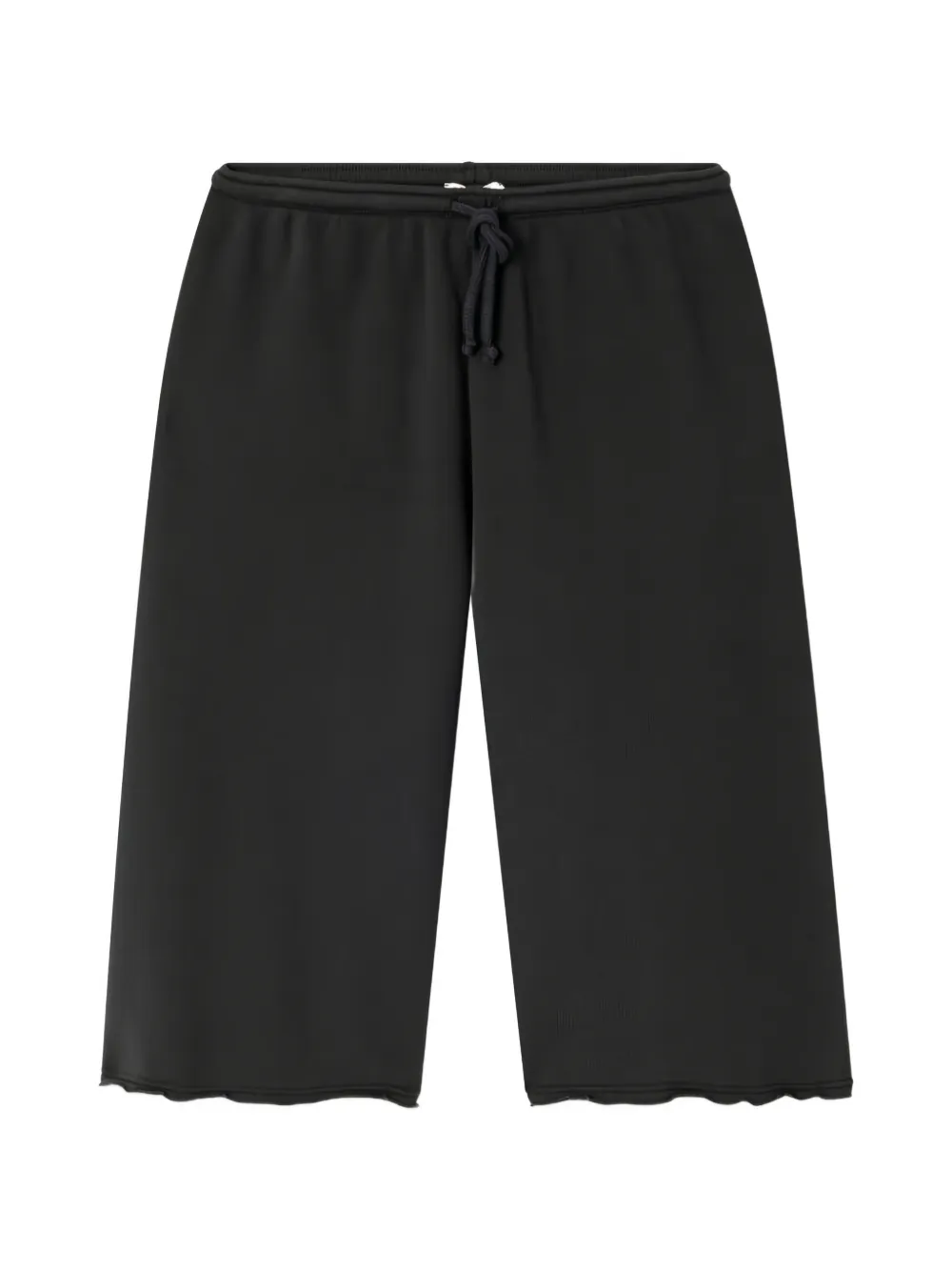 American Vintage Atubay drawstring raw-cut shorts - Nero