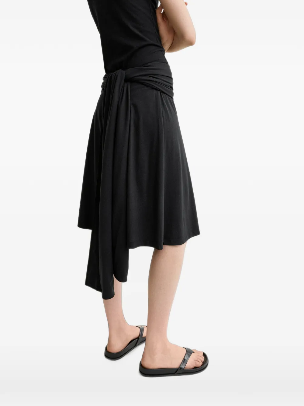 TOTEME Shorts met gestrikte taille Zwart