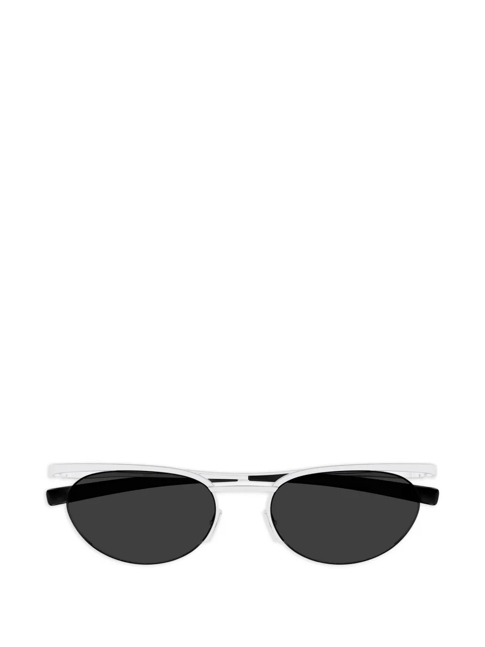 Saint Laurent Eyewear oval-frame sunglasses - Argento