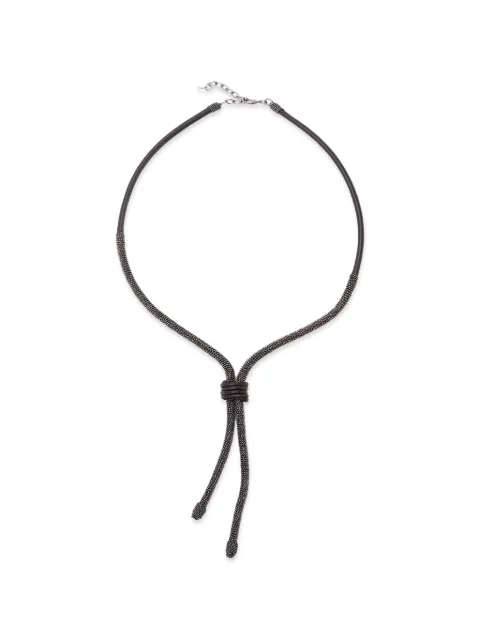Brunello Cucinelli collar con detalle de nudo