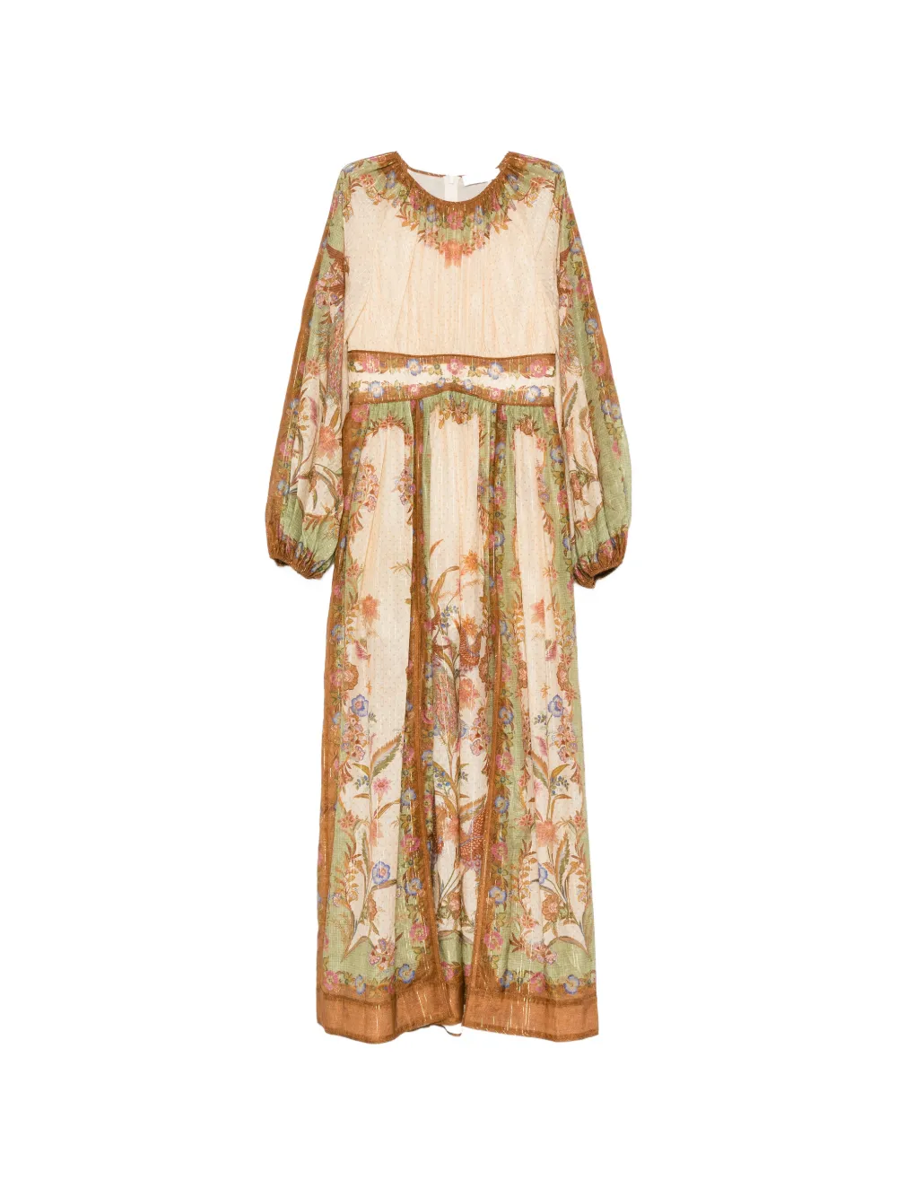 ZIMMERMANN Indra floral-print maxi dress - Neutrals