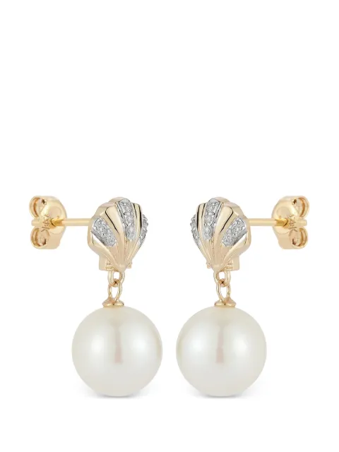 Mateo aretes Petite Venus con diamantes y perla