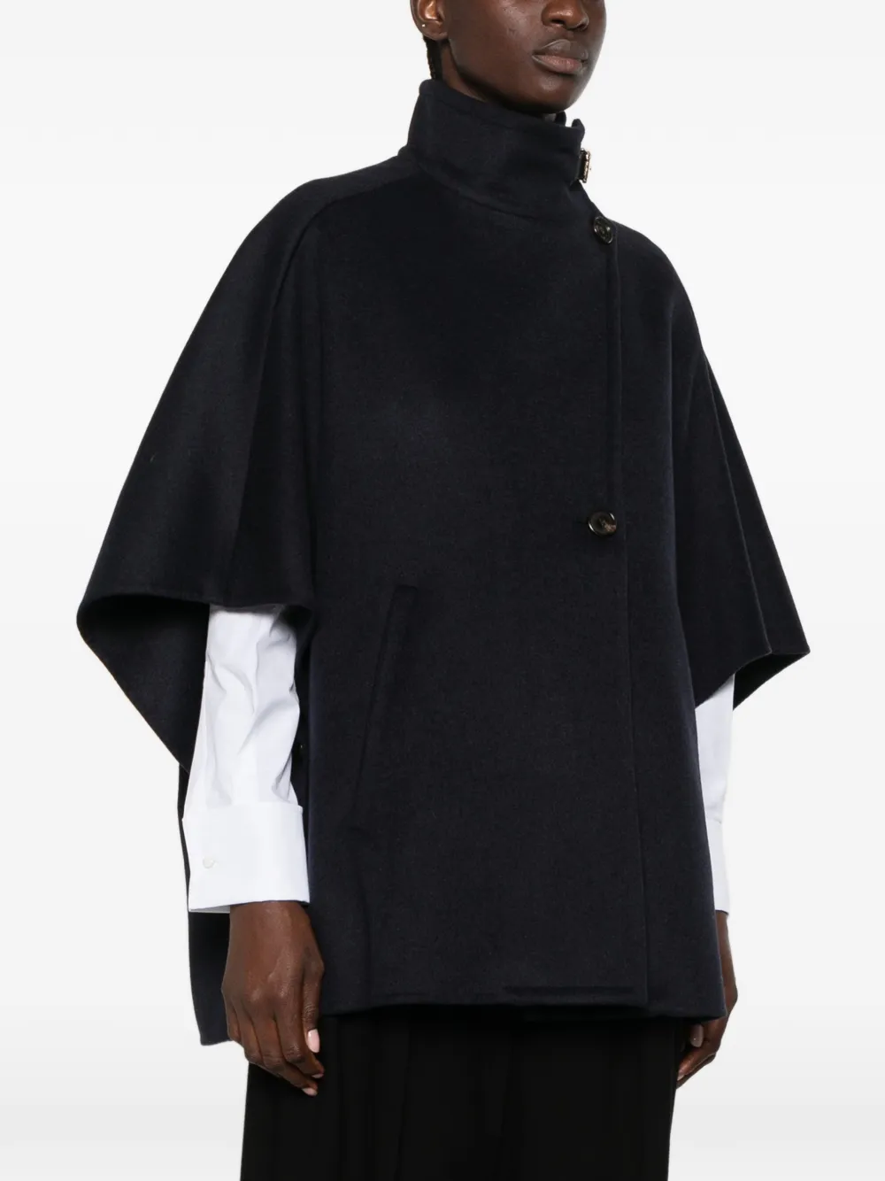 Max Mara Kasjmier jack met gespdetail Blauw