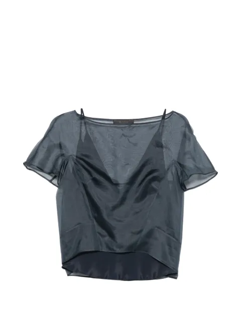 Max Mara top Emela de seda traslúcida
