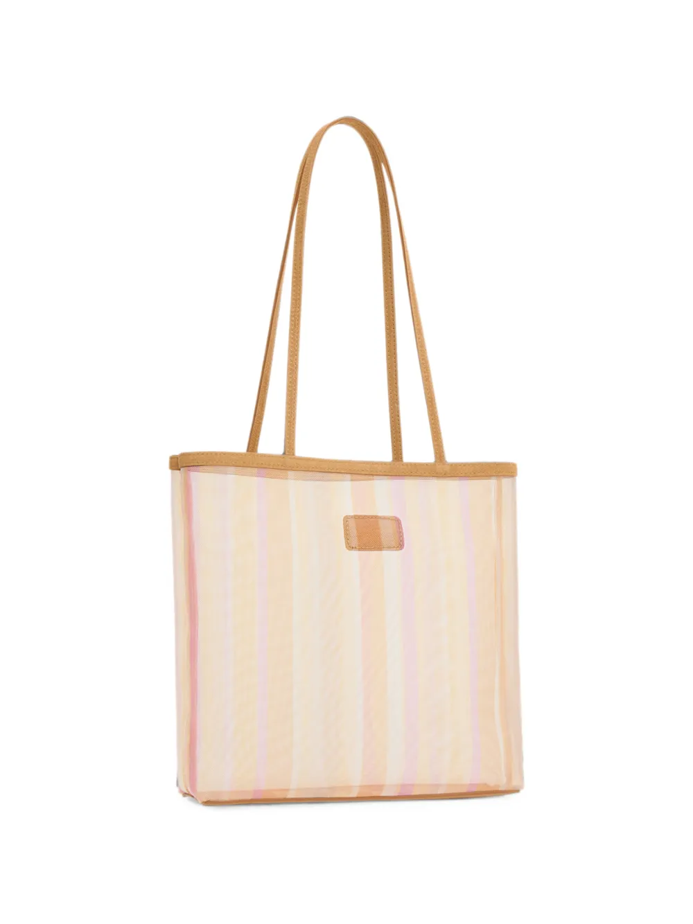 Mansur Gavriel Filo gestreepte shopper Beige