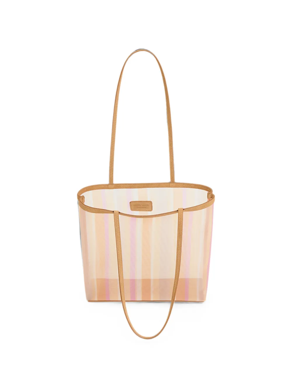 Mansur Gavriel Filo gestreepte shopper Beige