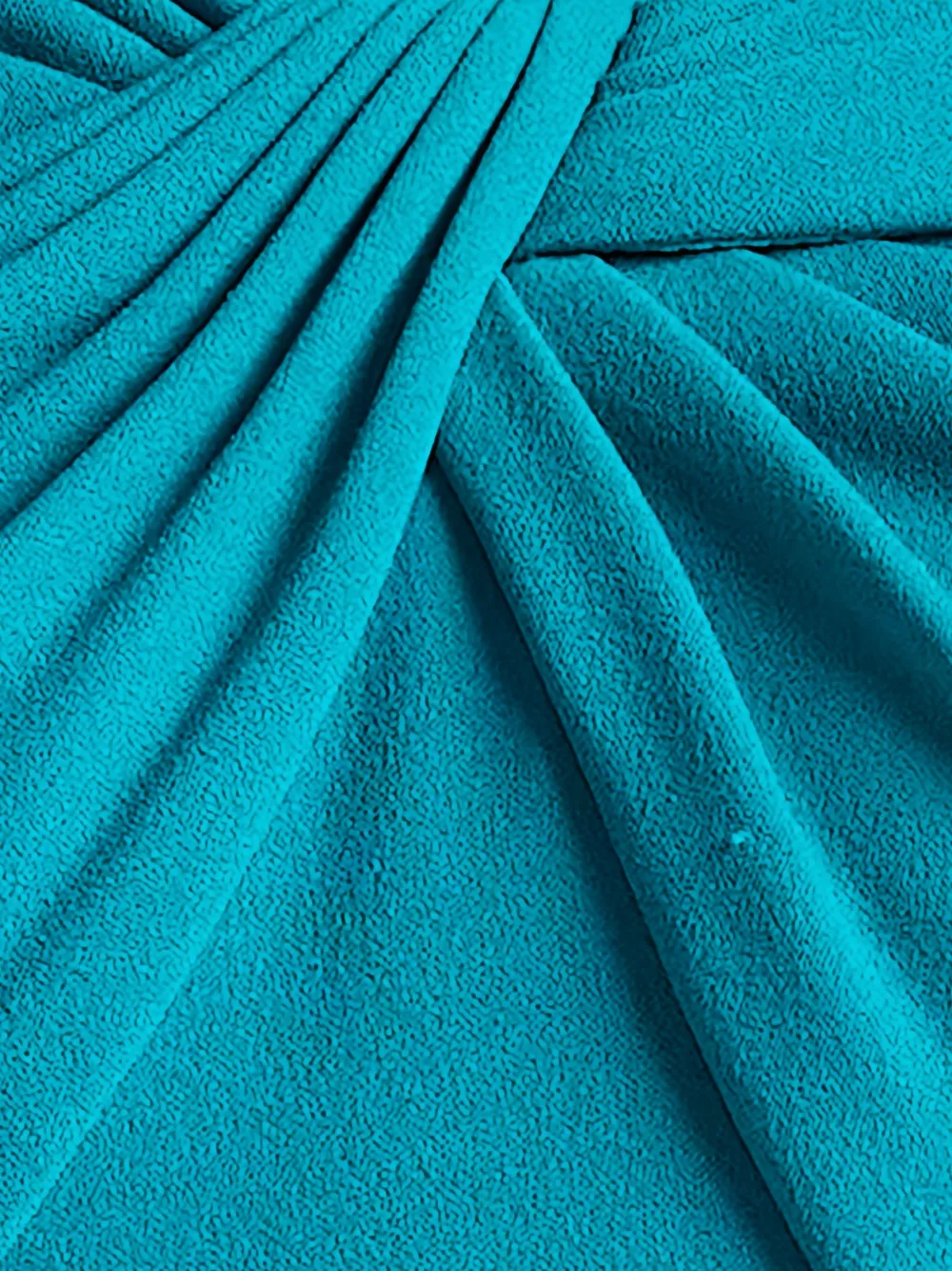 Tadashi Shoji Off-shoulder maxi-jurk met gedraaid detail Blauw