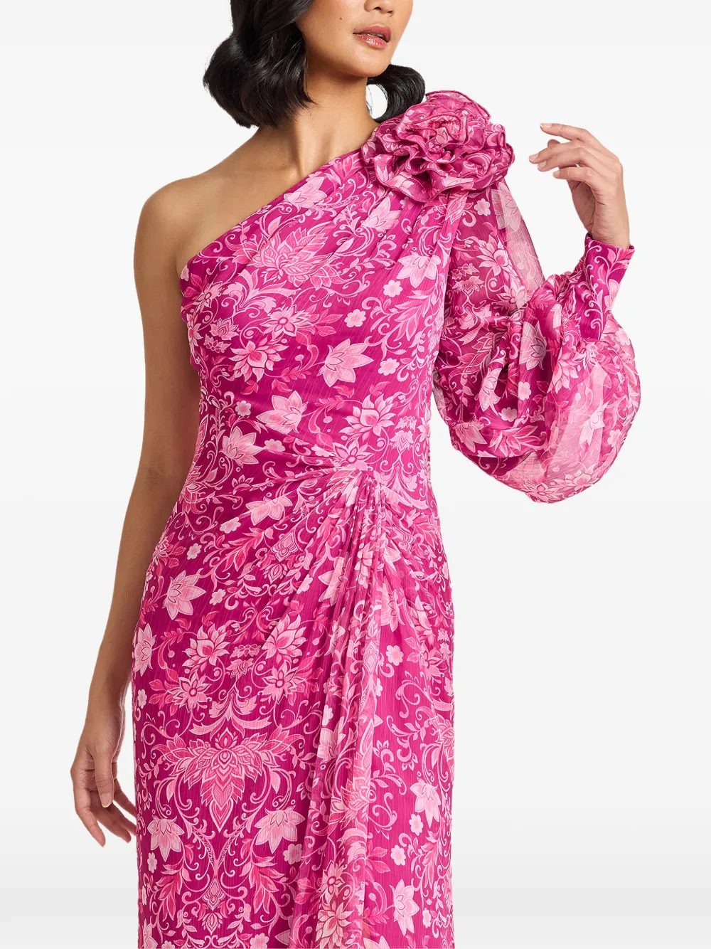 Tadashi Shoji Asymmetrische maxi-jurk Roze