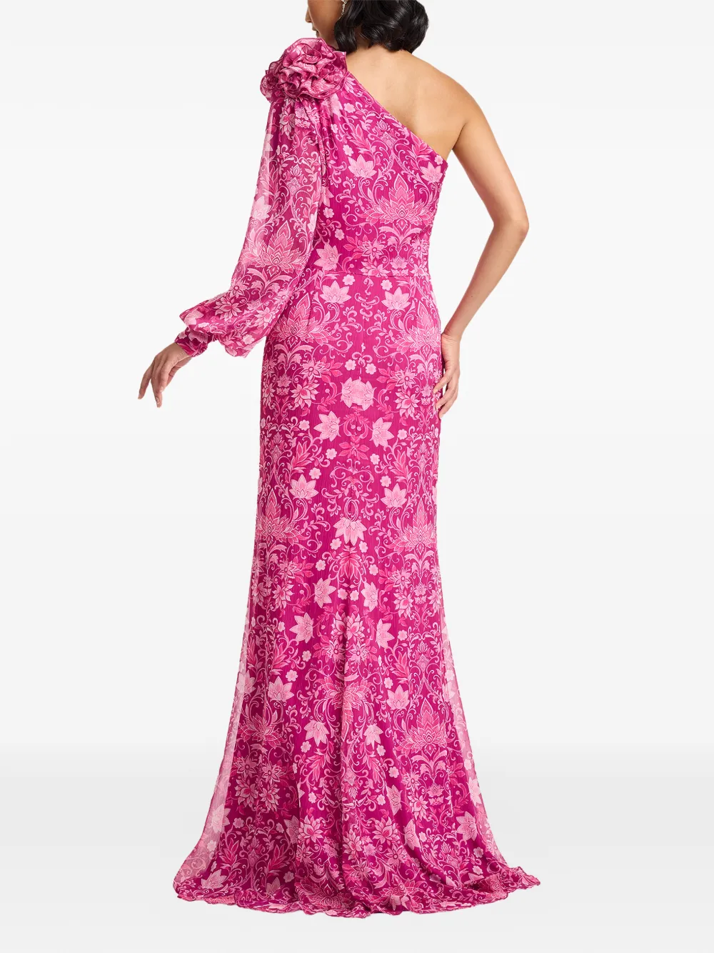Tadashi Shoji Asymmetrische maxi-jurk Roze