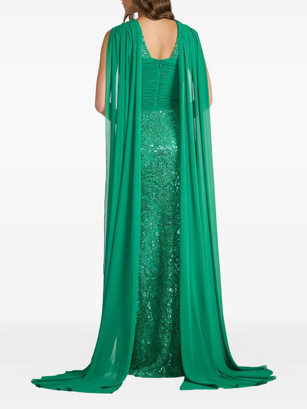 Tadashi Shoji Maxi-jurk verfraaid met pailletten Groen