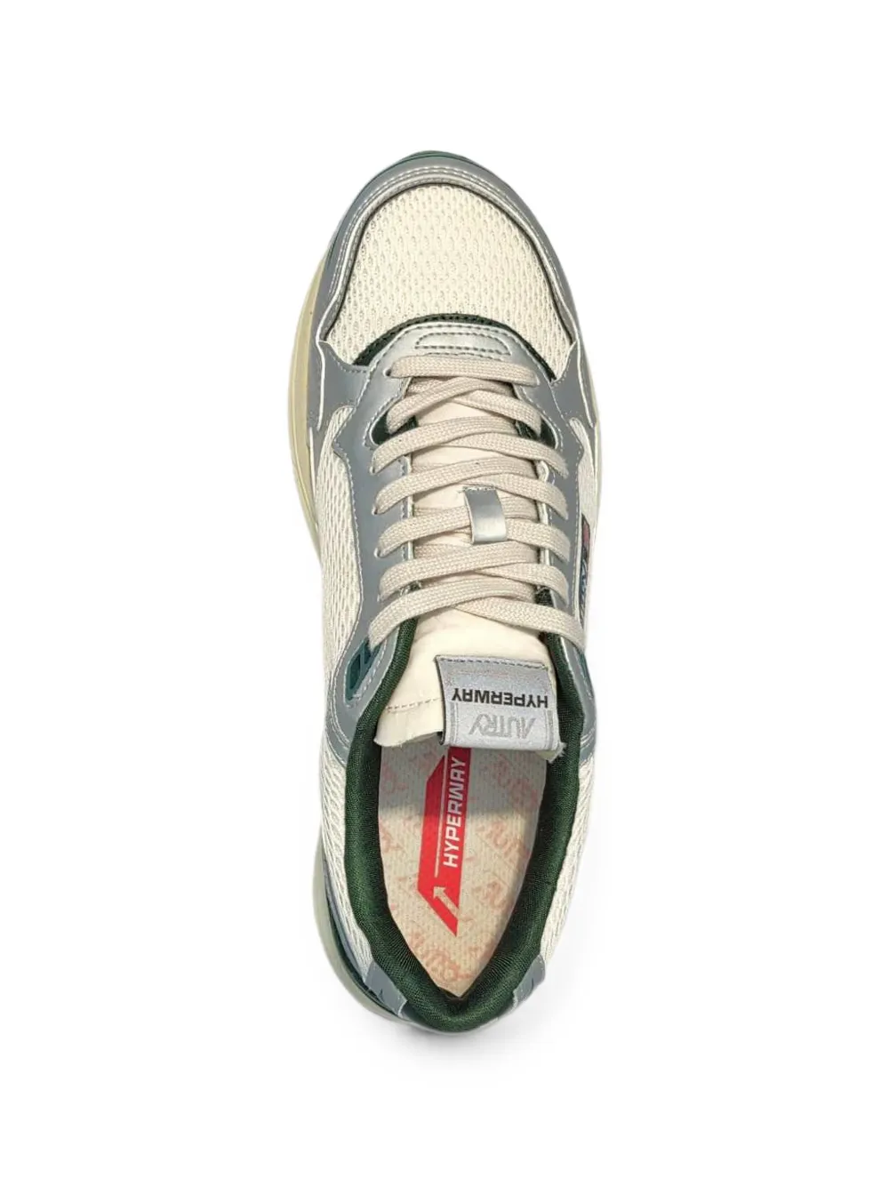 Autry metallic mesh sneakers Beige