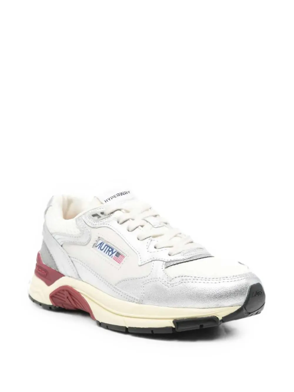 Autry Hyperway metallic sneakers Beige
