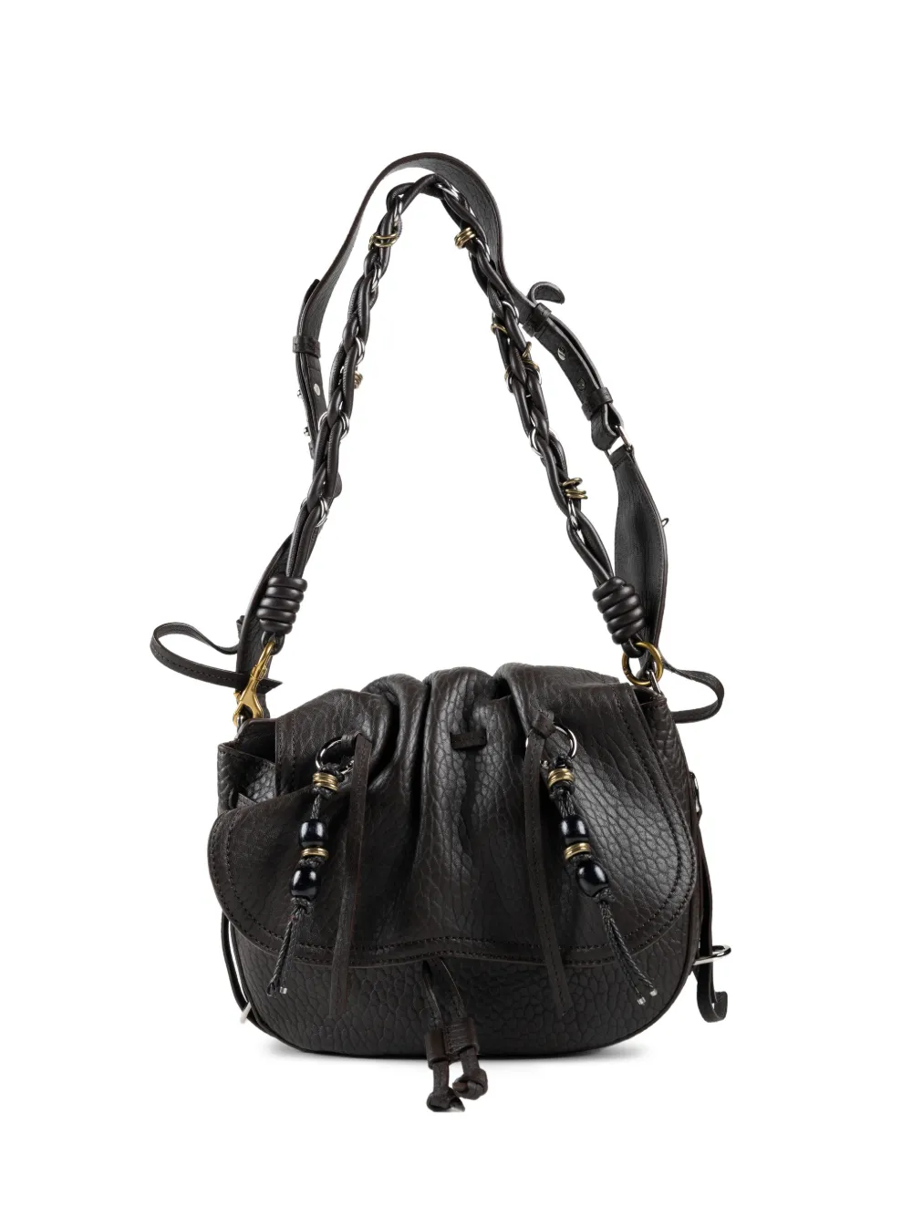 ISABEL MARANT Bolton beaded tote bag - Brown
