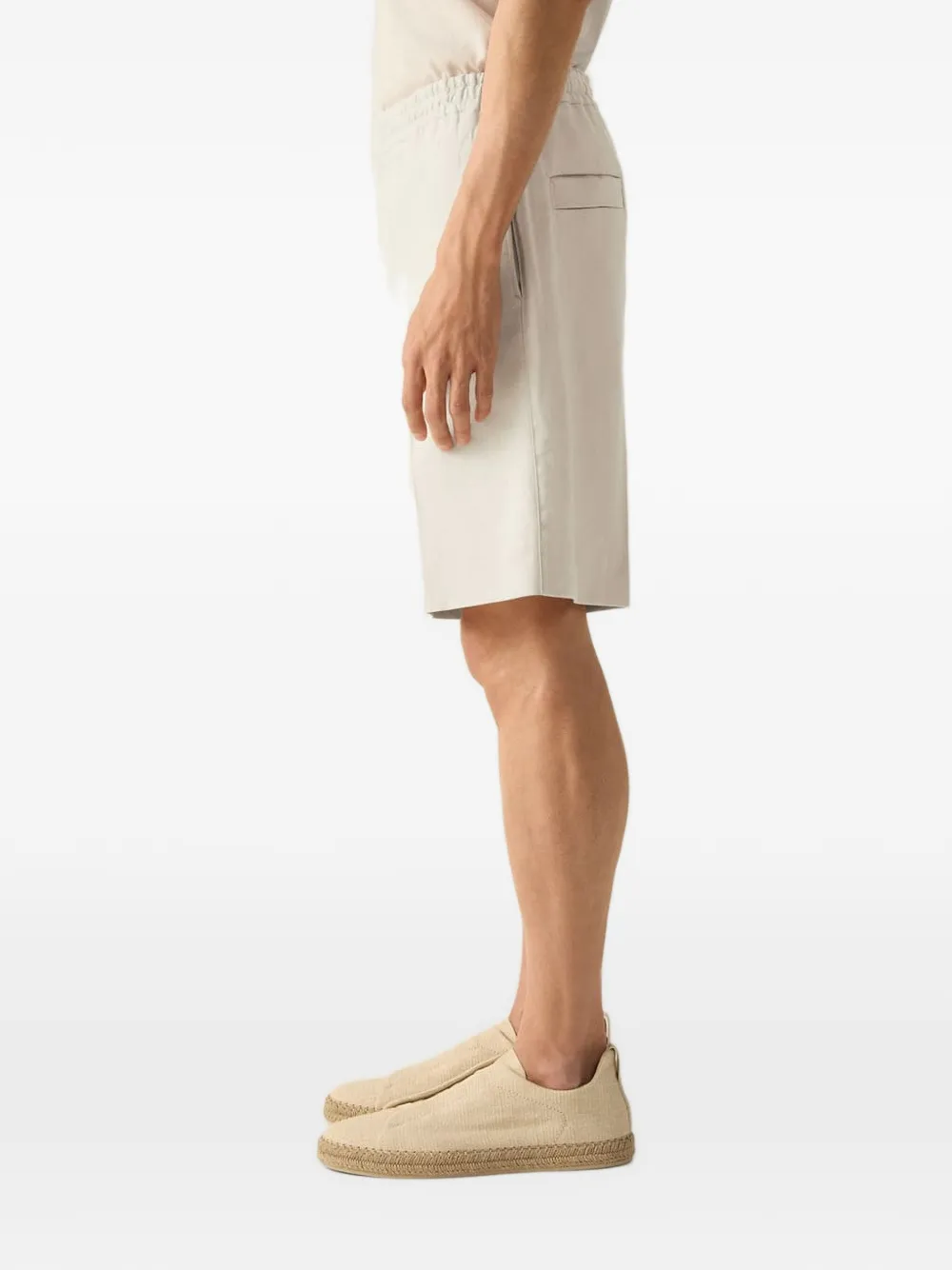 Zegna elasticated-waistband shorts - Nude