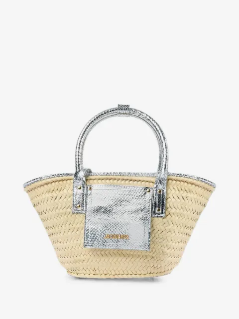 Jacquemus small Soli tote raffia bag