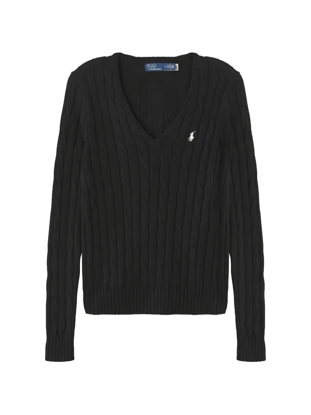 Polo Ralph Lauren cable-knit V-neck sweater - Nero
