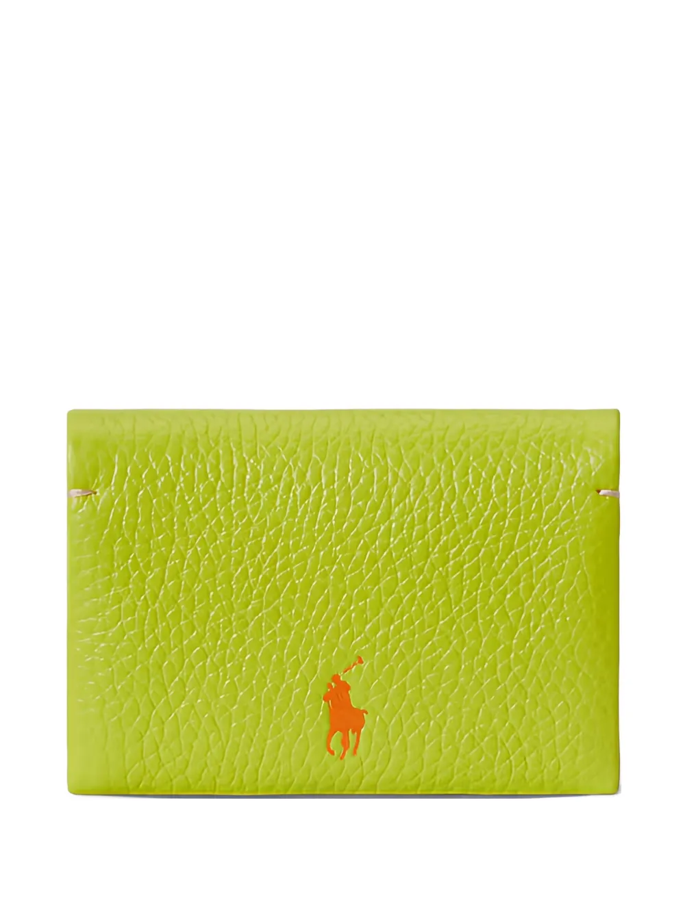 Polo Ralph Lauren grained-leather card case - Grün