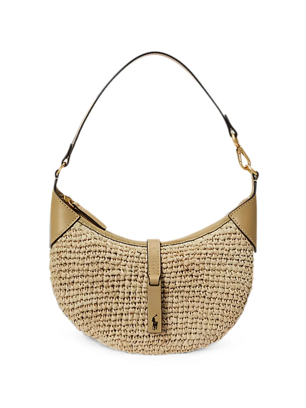 Polo Ralph Lauren ID Raffia mini shoulder bag - Neutrals