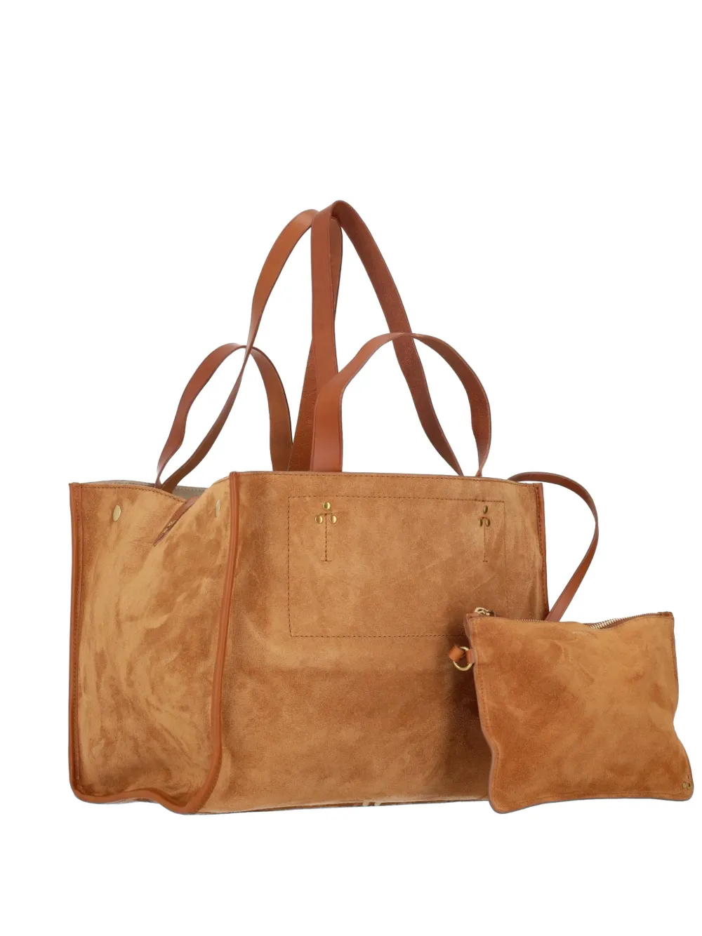 Jérôme Dreyfuss Léon M Suede Tote Bag In Neutral