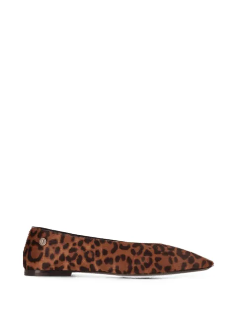 Saint Laurent flats Sao con estampado de leopardo