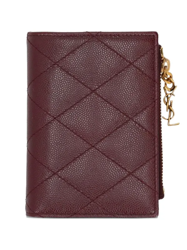 Saint Laurent Cassandre Bijou bi-fold Wallet | Red | FARFETCH