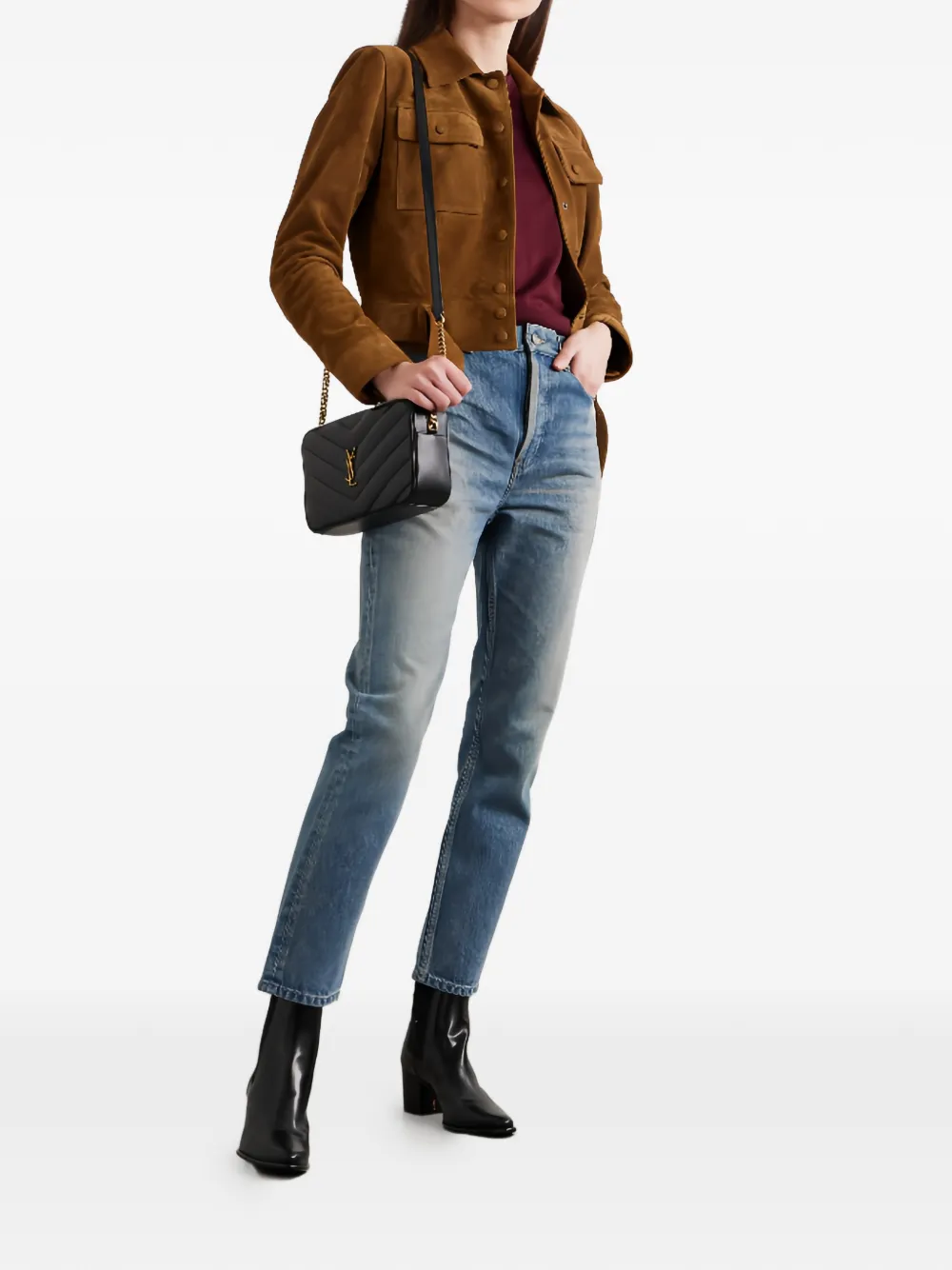 Saint Laurent T-shirt met korte mouwen Rood
