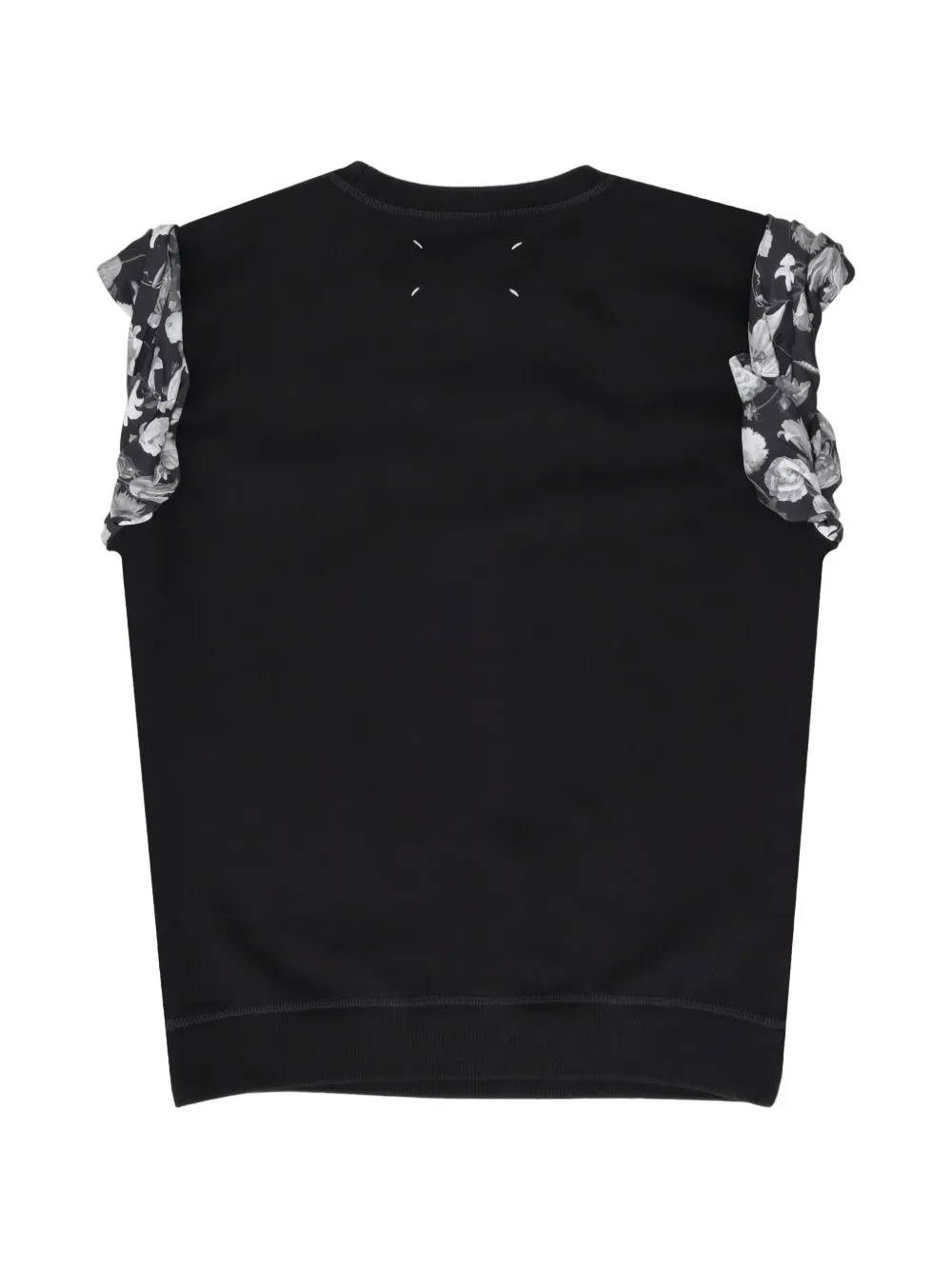 Maison Margiela Sweater met bloemenprint Zwart