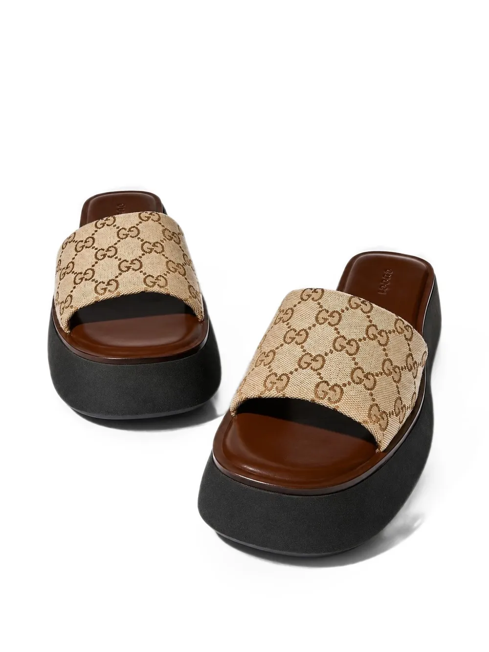Gucci GGパターン プラットフォーム サンダル | ニュートラル