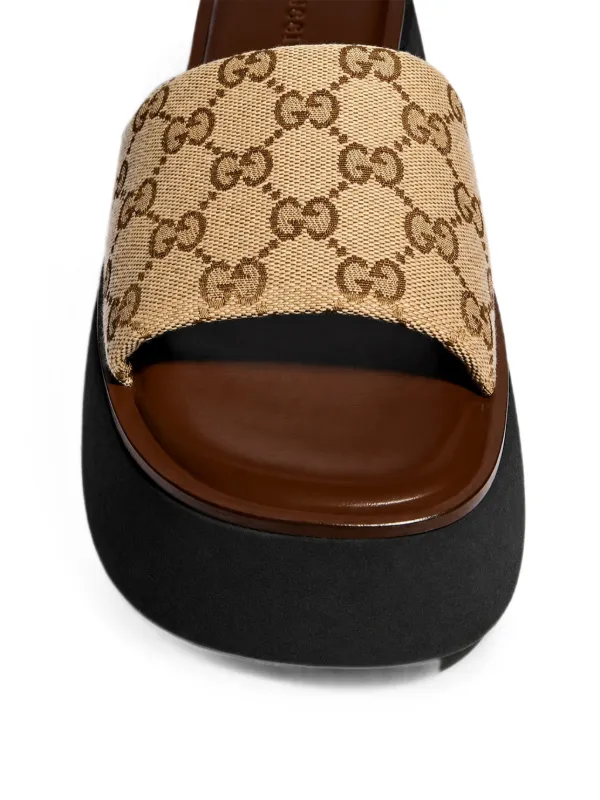 GUCCI ★GGマーモント ★サンダル Gucci GGパターン プラットフォーム サンダル | ニュートラル