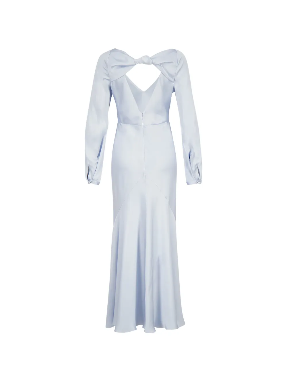 Gabriela Hearst Peyton maxi-dress met geknoopt detail Blauw