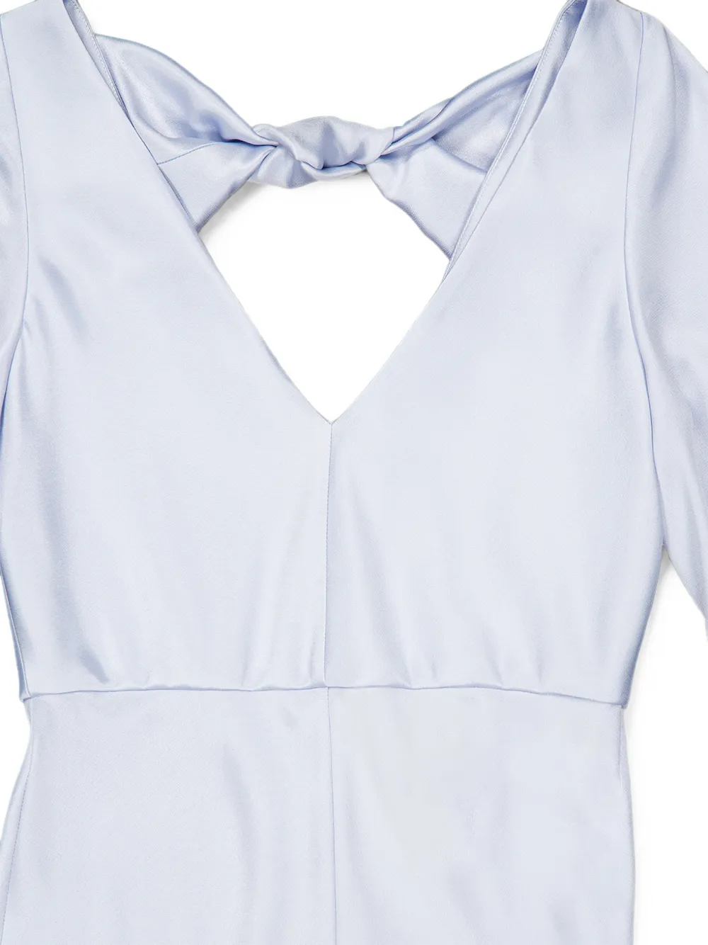 Gabriela Hearst Peyton maxi-dress met geknoopt detail Blauw