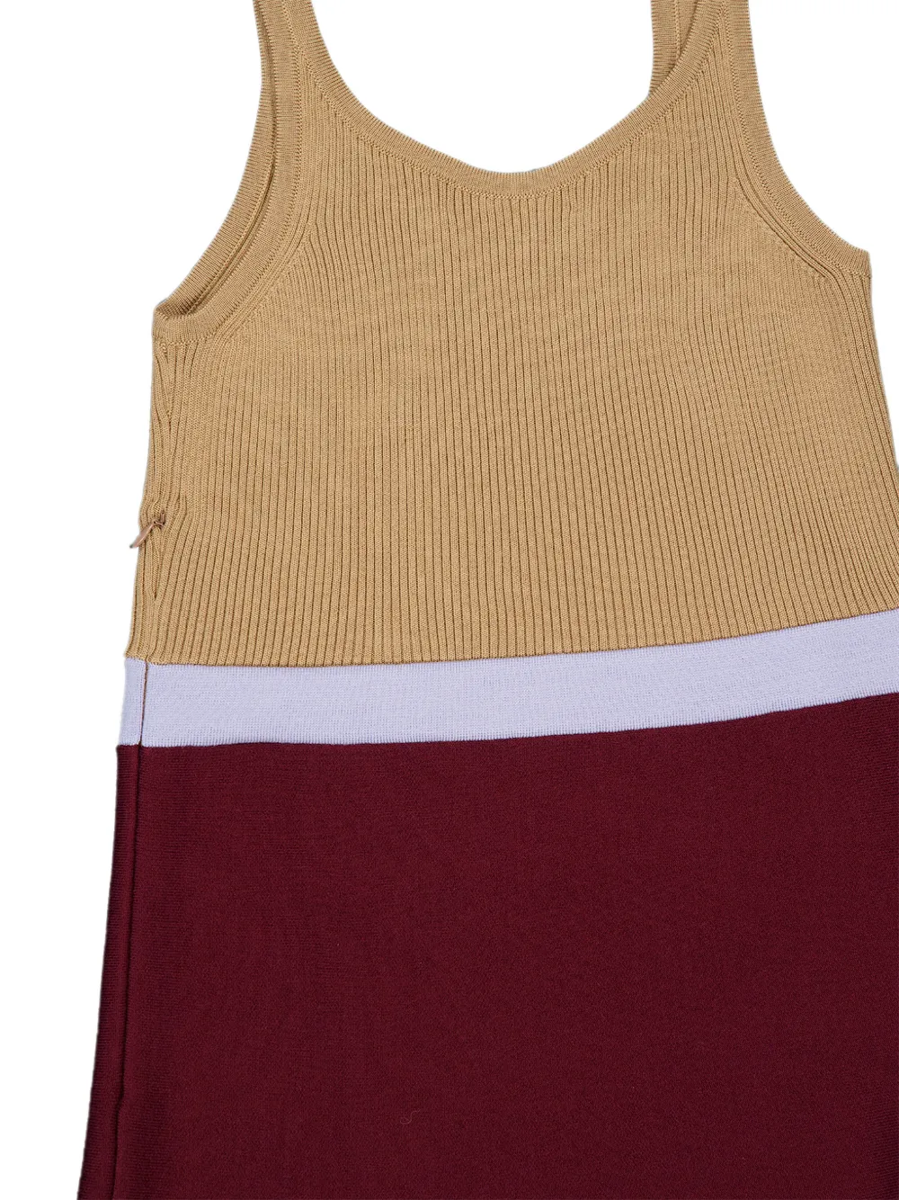 Gabriela Hearst Flaminius Ribbed-knit Sleeveless Midi Dress in Red, view 5