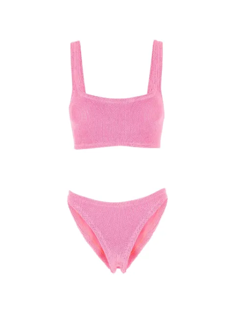 Hunza G Xandra crinkle-effect bikini