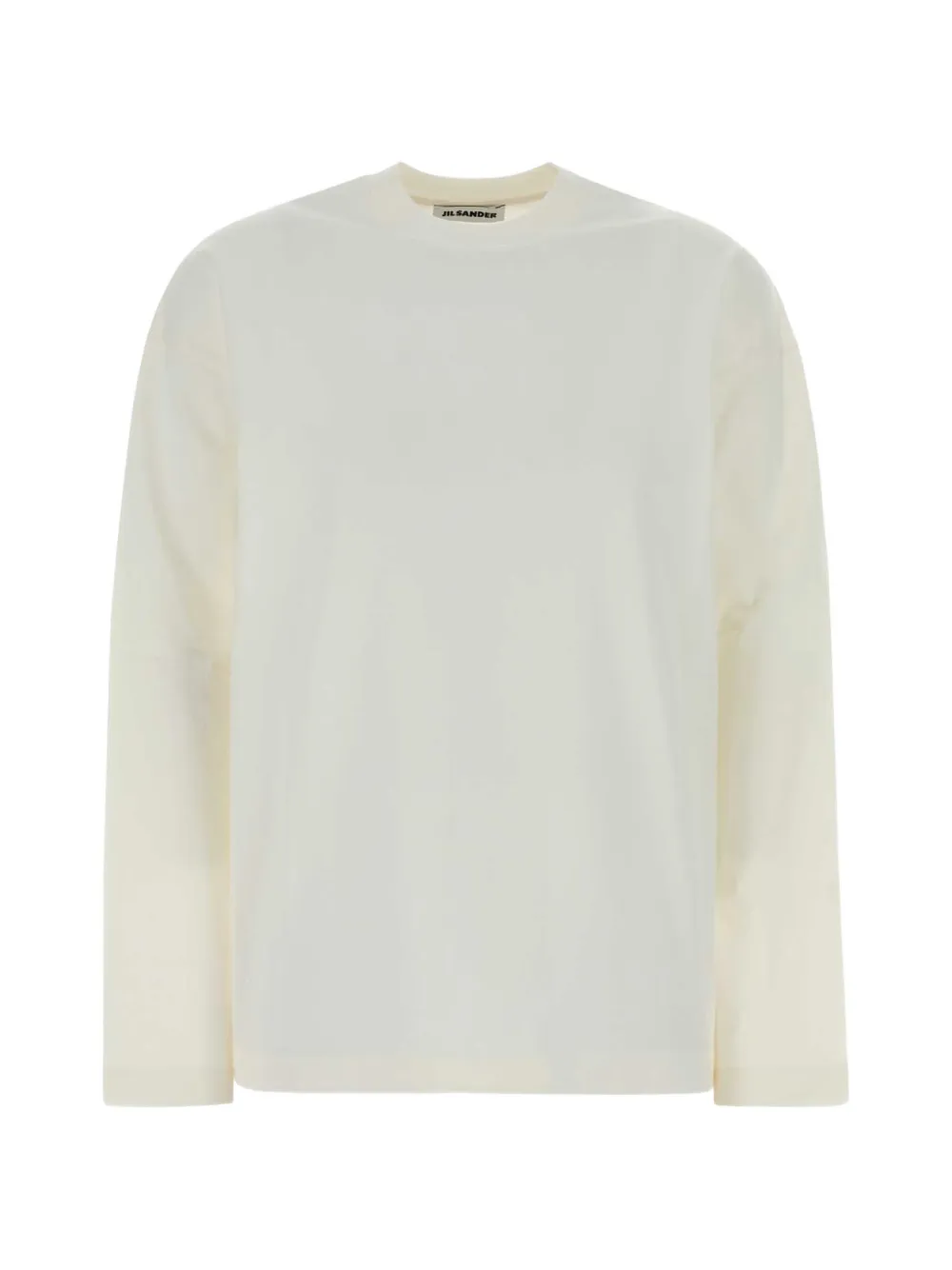 Jil Sander long-sleeve crew-neck T-shirt - Weiß