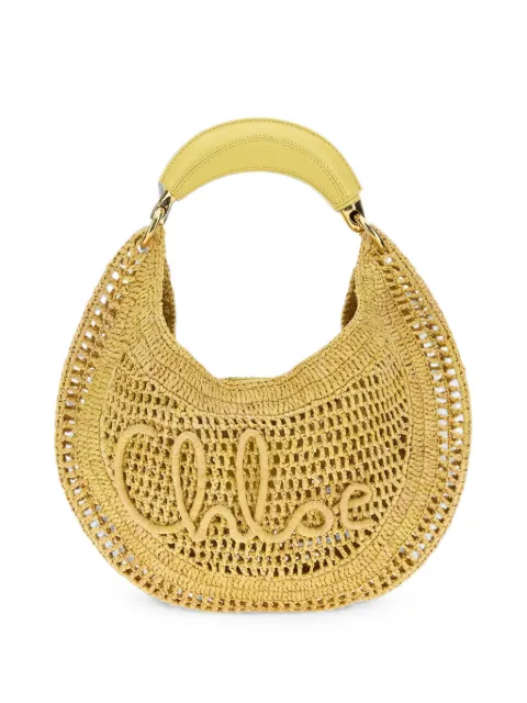 Chloé Summer Banana logo-embroidered shoulder bag