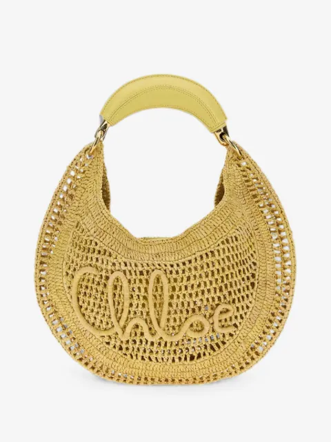 Chloé Summer Banana logo-embroidered shoulder bag