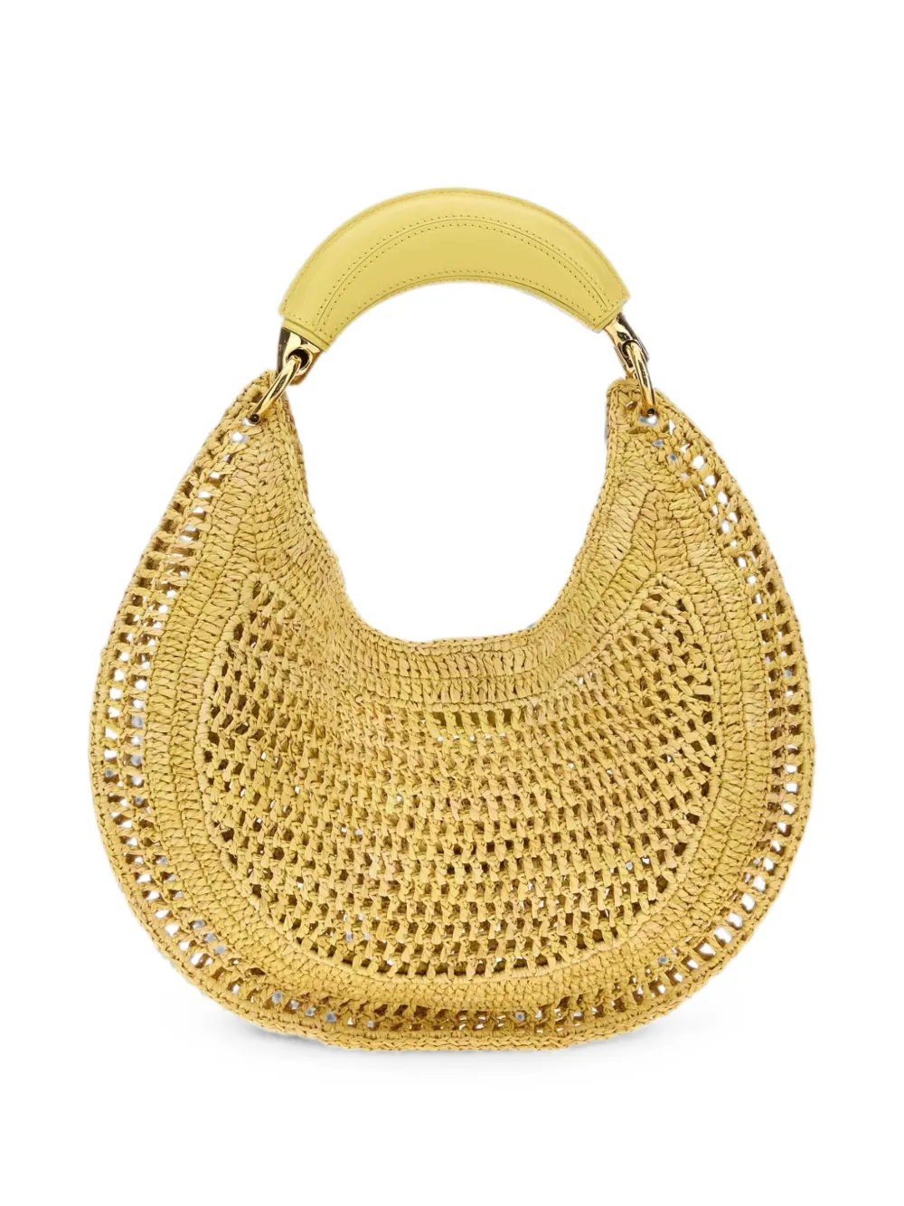 Chloé Summer Banana raffia tas Beige