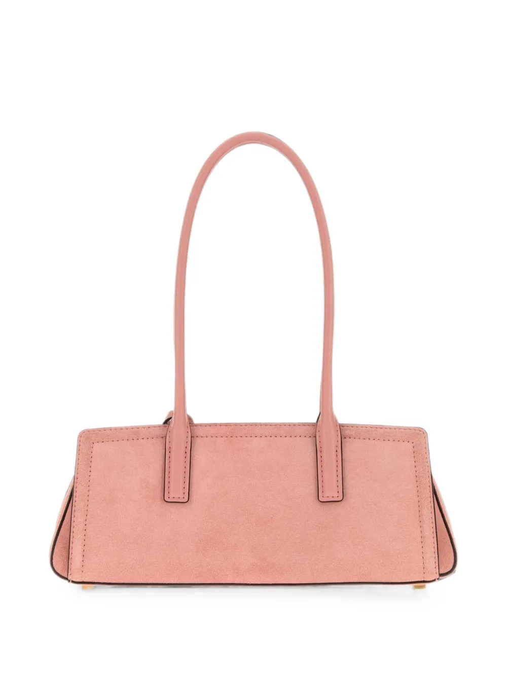 Michael Kors logo-plaque leather shoulder bag Roze