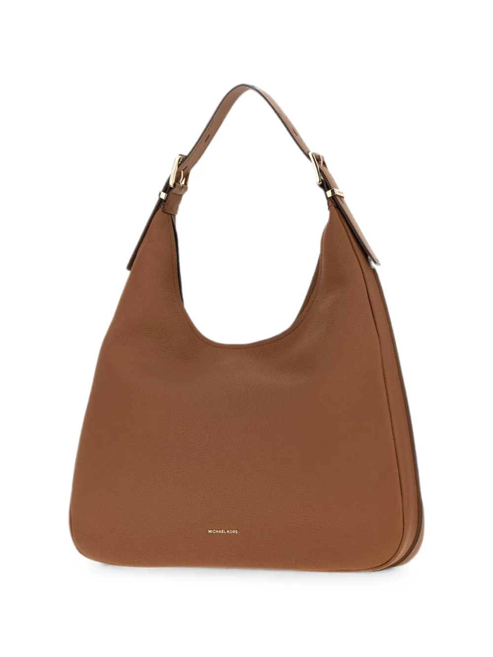 Michael Kors large Nolita grained leather shoulder bag Beige