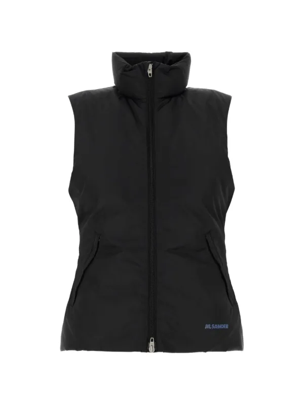 Jil Sander ハイネック パデッドジャケット | ブラック | FARFETCH JP