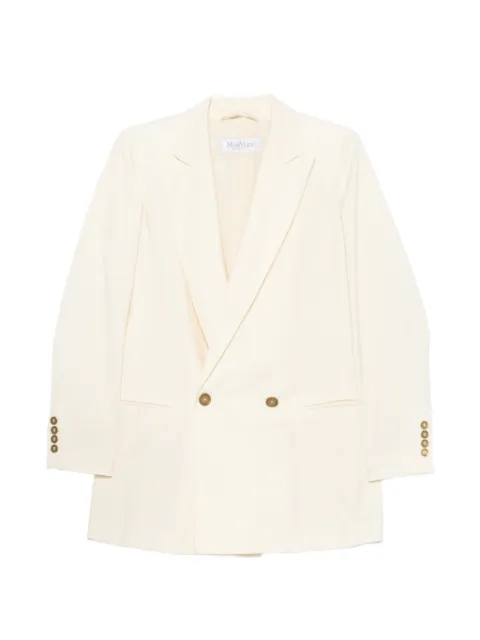Max Mara double-breasted peak-lapel blazer