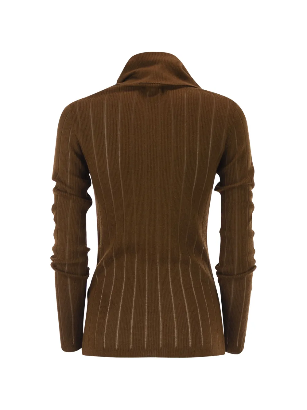 Max Mara Ribgebreide trui van zijdeblend Bruin