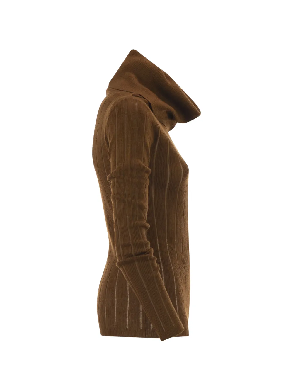 Max Mara Ribgebreide trui van zijdeblend Bruin