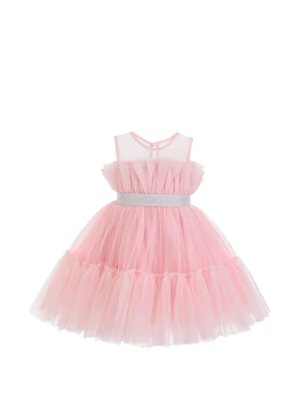 Tulleen Isolara ruffled glitter-tulle dress - Rosa