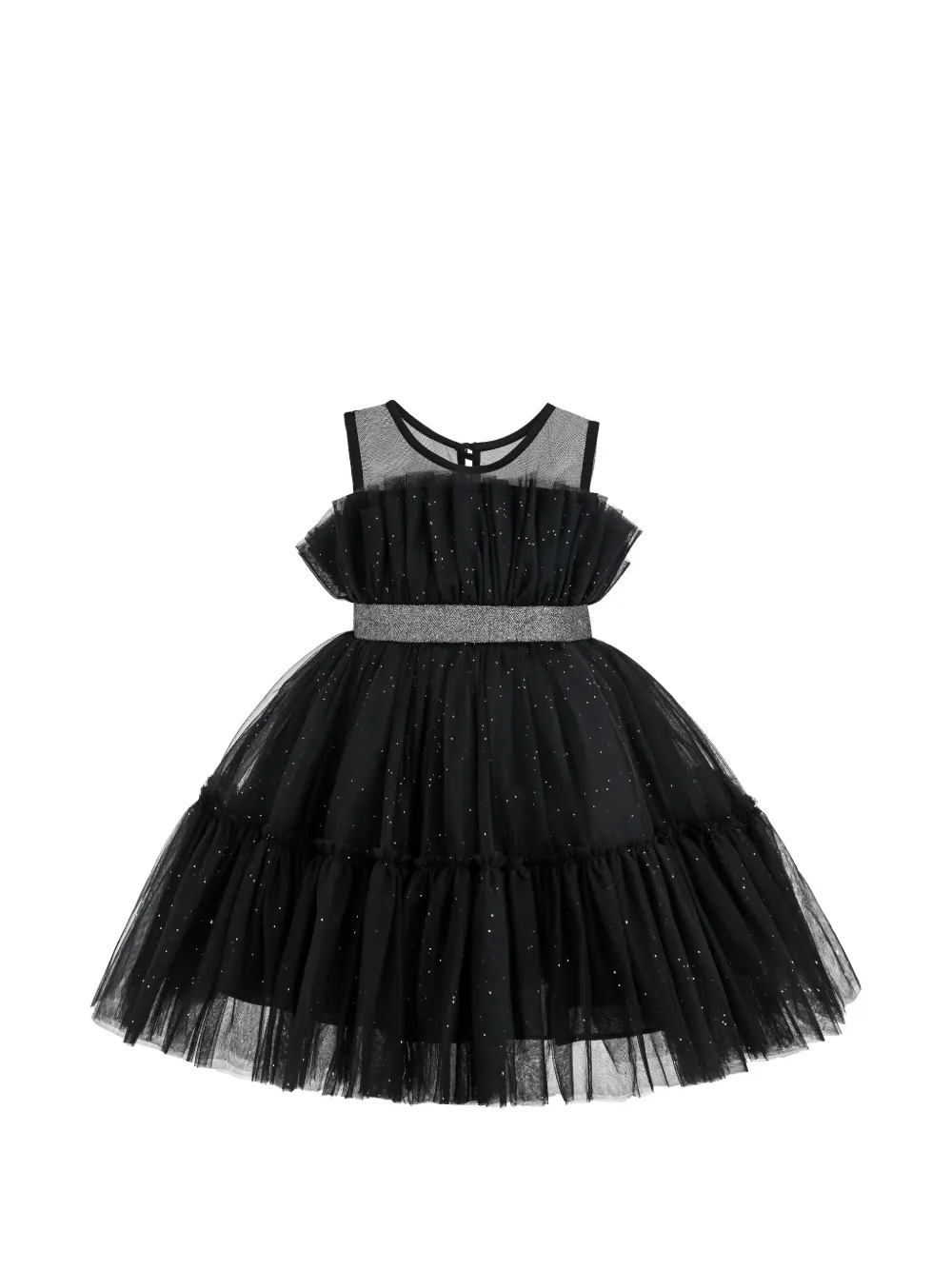 Tulleen Abito Isolara con glitter - Nero