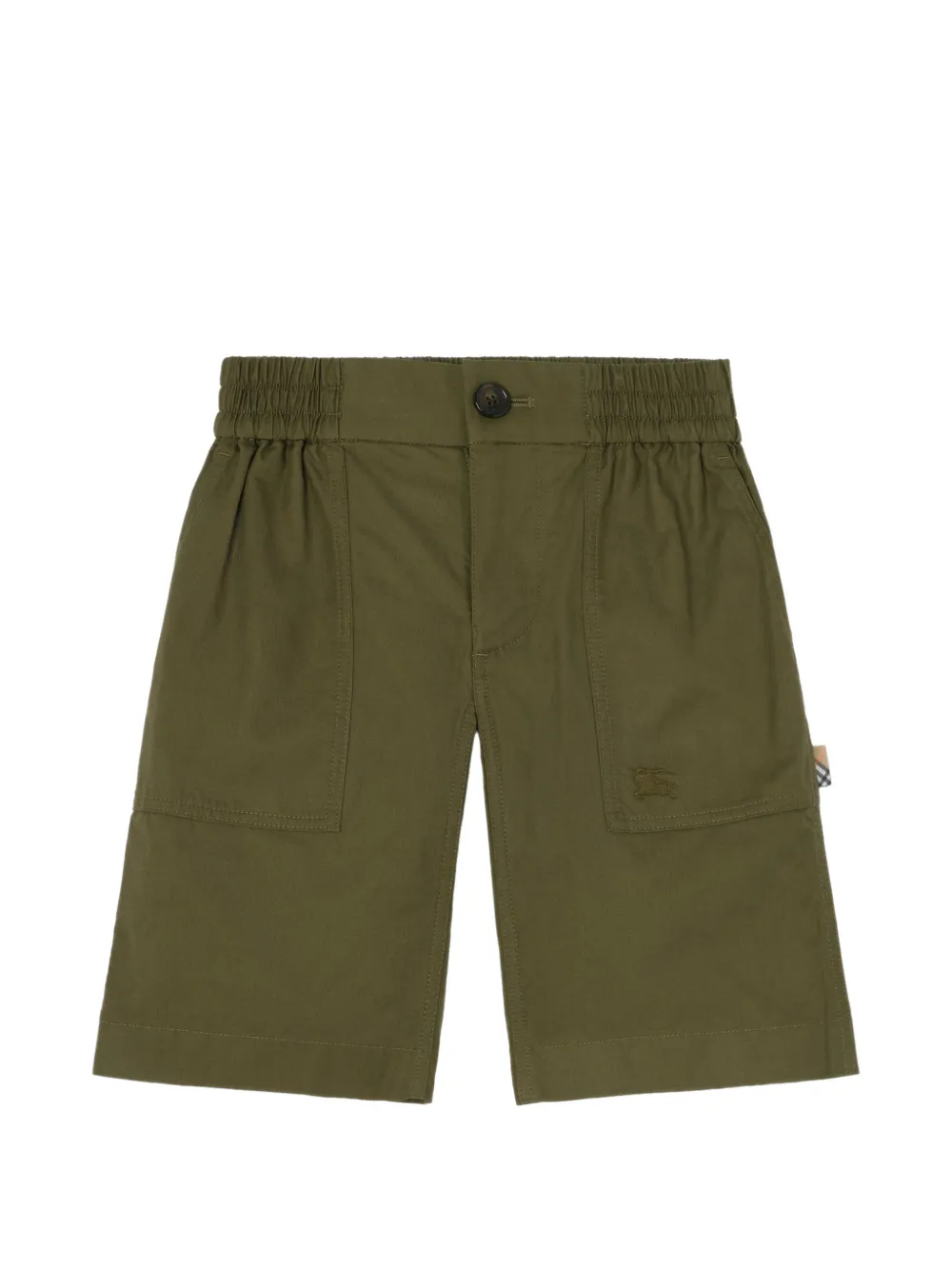 Burberry Kids cotton twill cargo shorts - Green